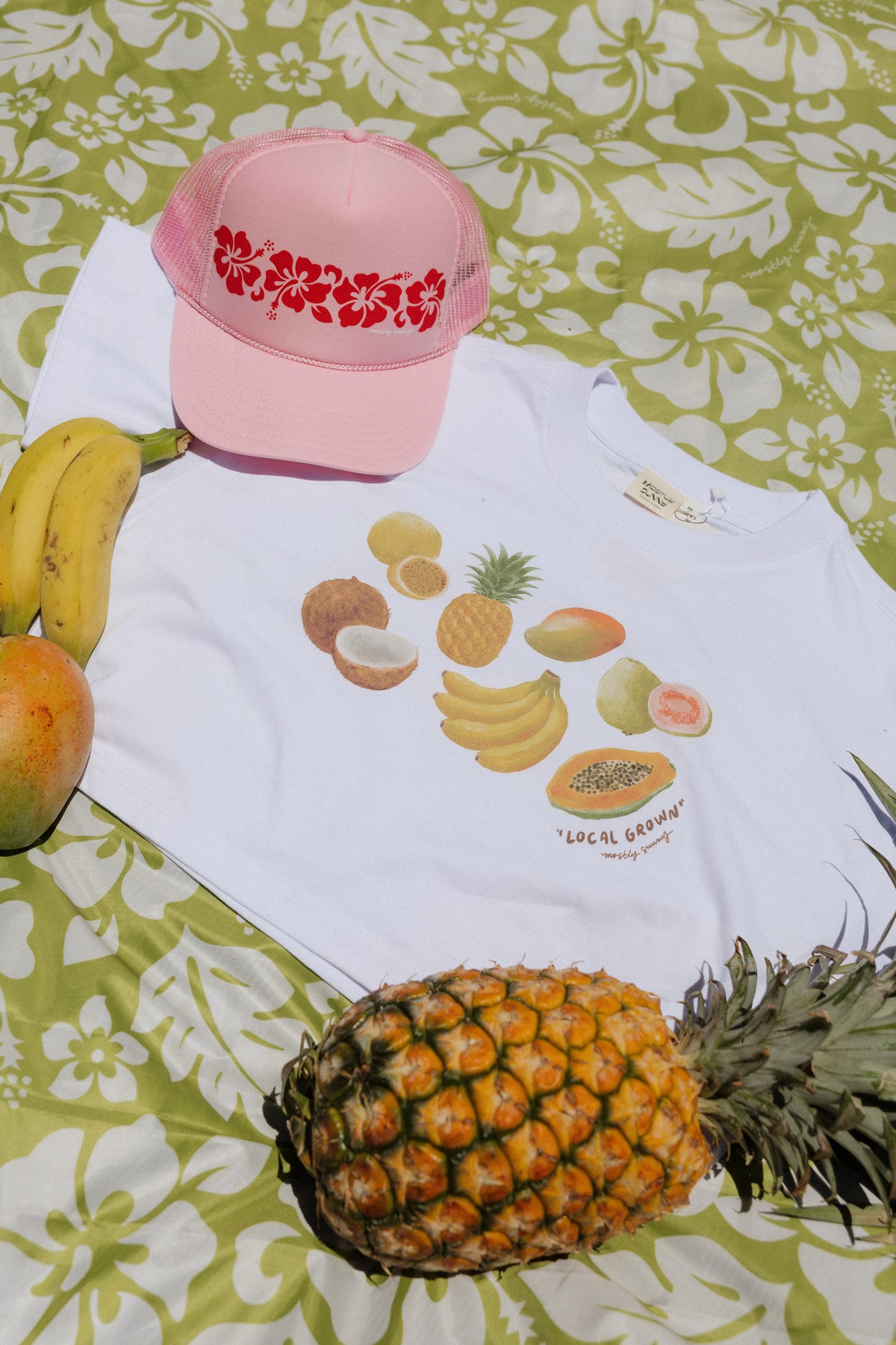 Retro Hibiscus Trucker Hat