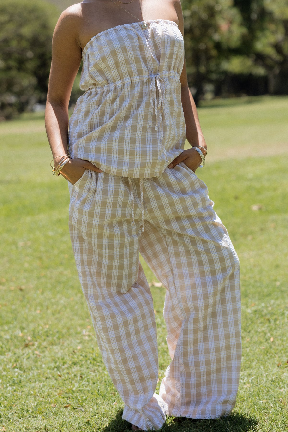 Wide Leg Drawstring Pants